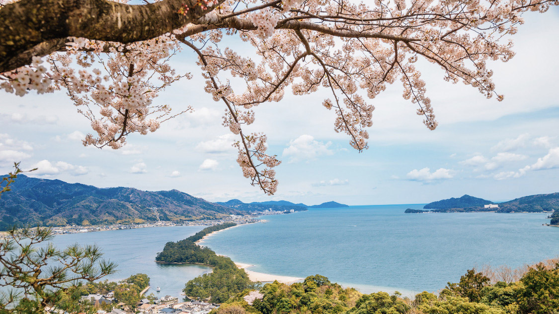 The beautiful mountain thatched cottage Amanohashidate.Ine boat house from kyoto